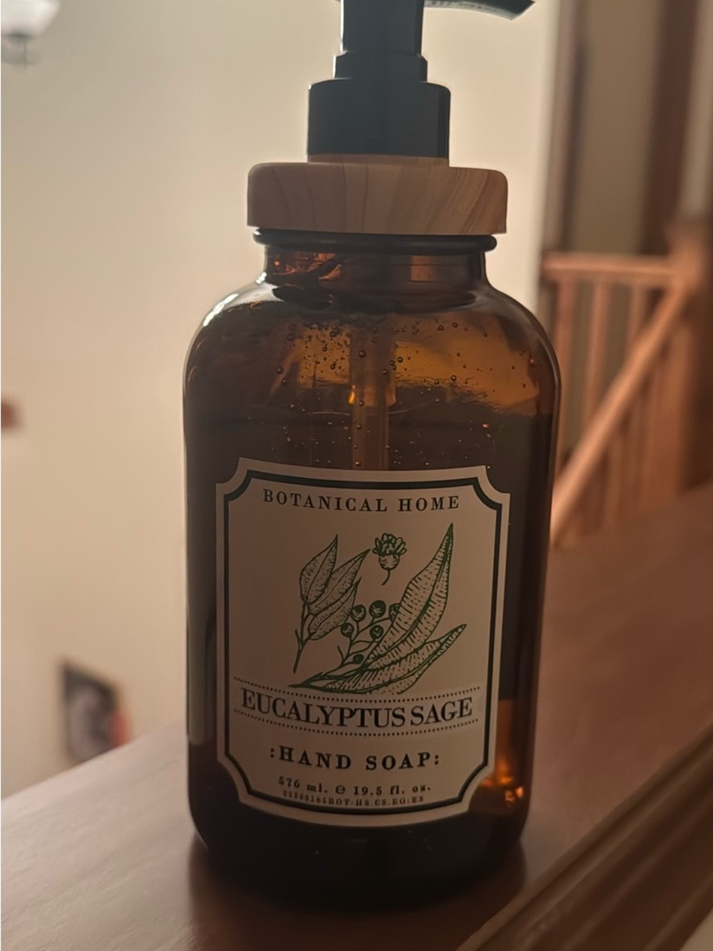 Eucalyptus Sage Hand Soap - glass Bottle